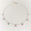 Collier Résilience Laëtitia Piffeteau Grappe de pierres fines tourmaline chaine scintillante plaqué or
